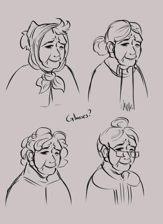 Grandma sketches