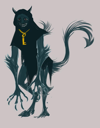 Collaboration sketch with Karo, they did the face I did the body